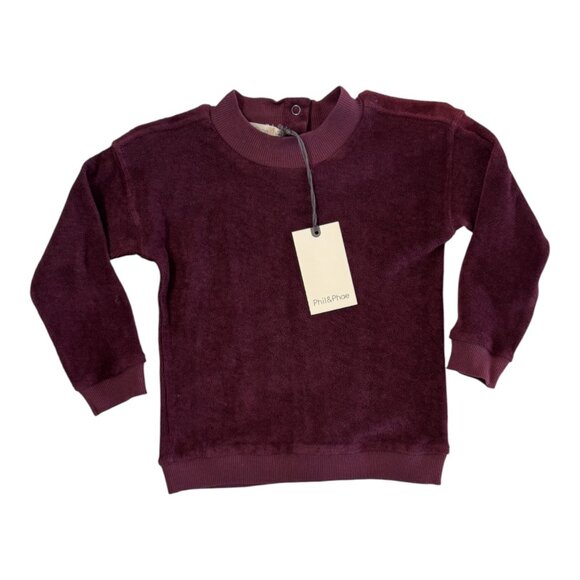 PHIL & PHAE Other - PHIL & PHAE - SWEATER - 100% ORGANIC COTTON - BURGUNDY - 18M - NWT